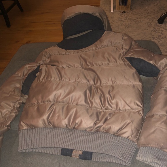 Just cavalli wool down parka multi color Women’s jacket size 42/M /size 6-8 - Picture 5 of 7